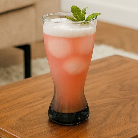 Vintage MCM Libbey Stax Smoky Gray Barware 12 oz Pilsner Beer Glass - Picture 1 of 8